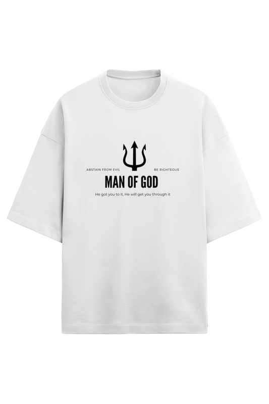 Unisex Oversized Cotton Terry Gen Z T shirts - Man of God