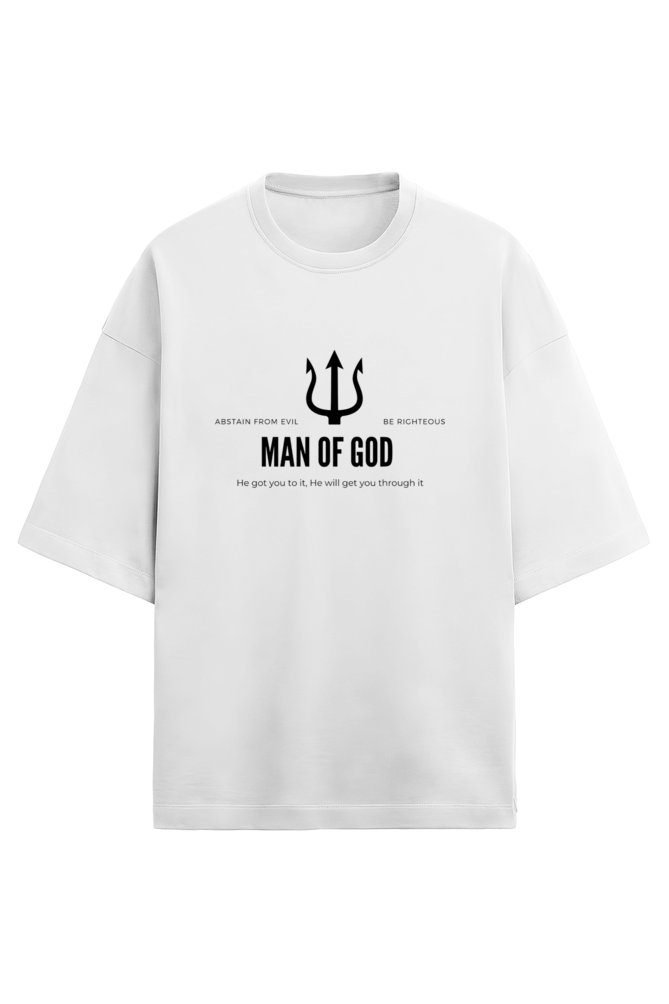 Unisex Oversized Cotton Terry Gen Z T shirts - Man of God