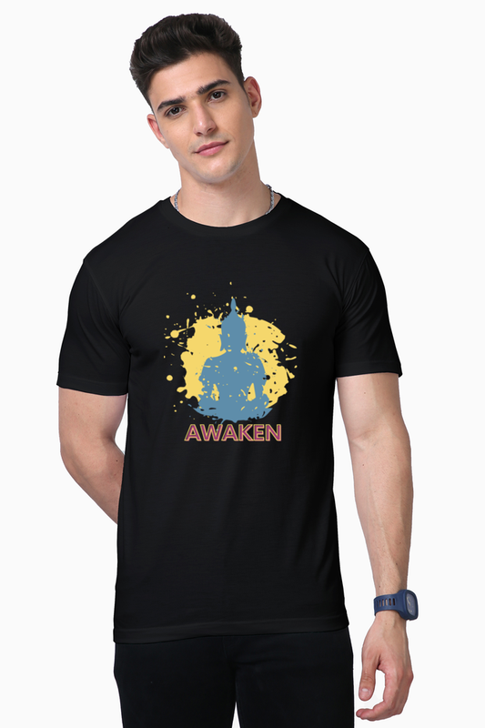 Unisex Supima Cotton T shirt - Buddha Awaken