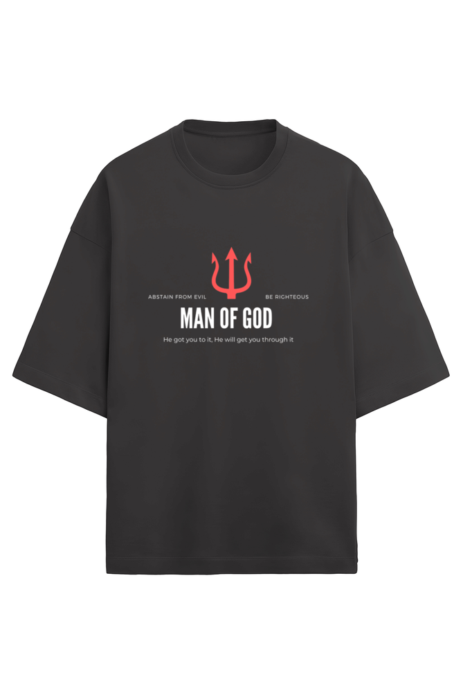 Unisex Oversized Cotton Terry Gen Z T shirts  - Man of God