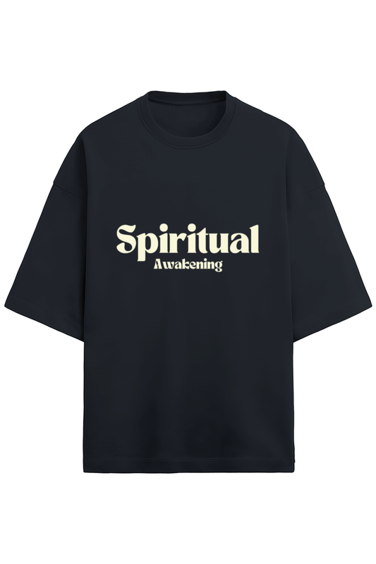 Unisex Oversized Cotton Terry Gen Z T shirts - Spiritual Awakening