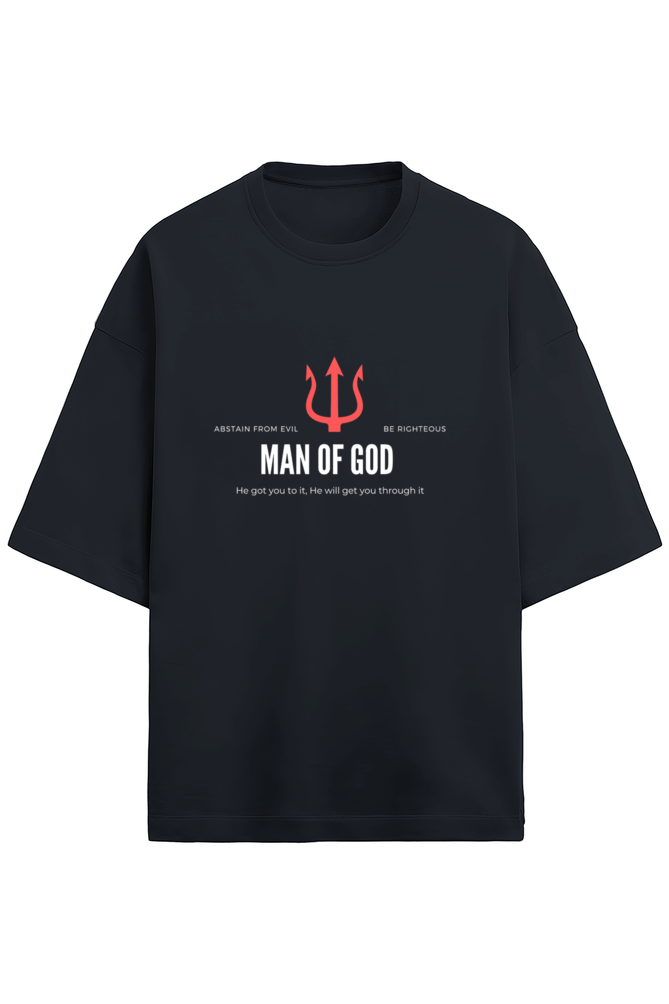 Unisex Oversized Cotton Terry Gen Z T shirts  - Man of God