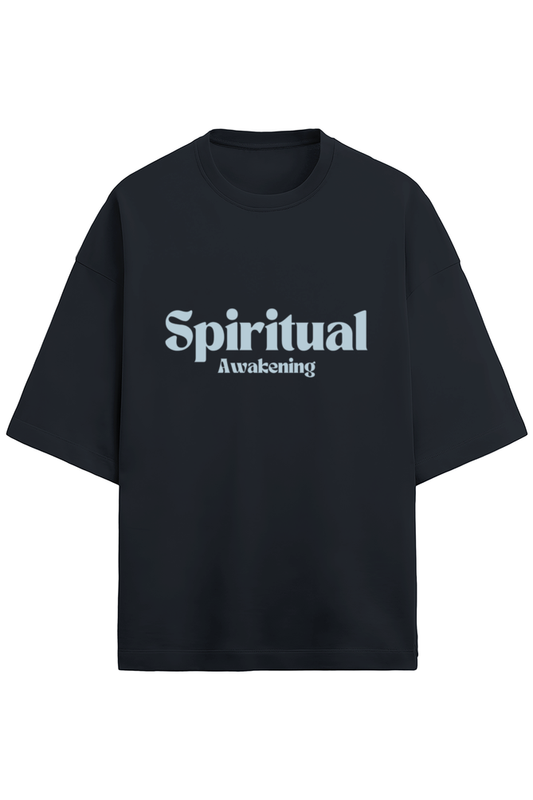 Unisex Oversized Cotton Terry Gen Z T shirts - Spiritual Awakening