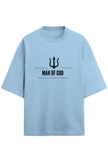 Unisex Oversized Cotton Terry Gen Z T shirts - Man of God