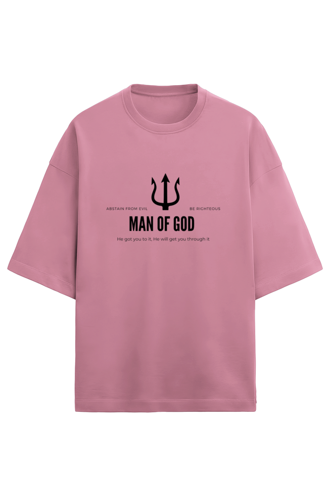 Unisex Oversized Cotton Terry Gen Z T shirts - Man of God