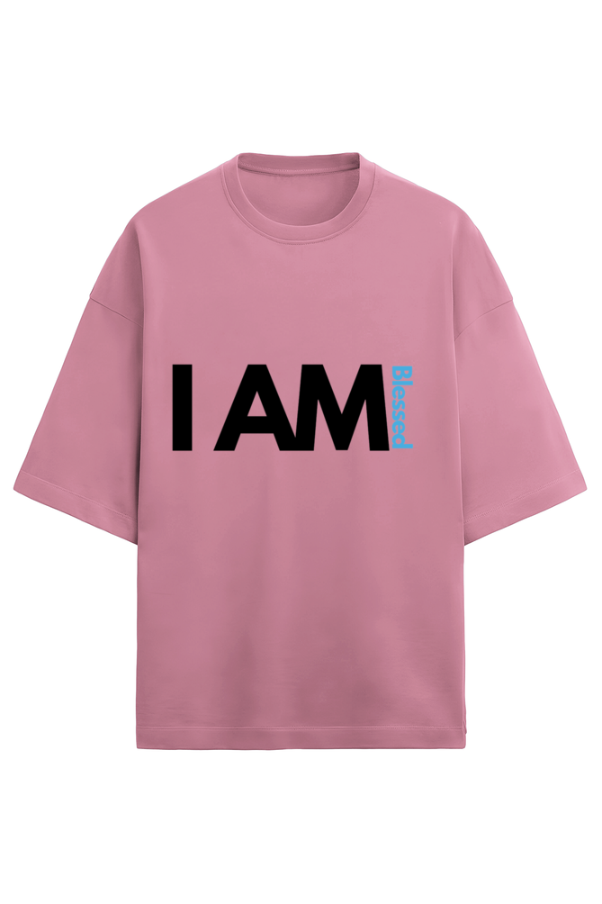 Unisex Oversized Cotton Terry Gen Z T shirts - I Am Blessed