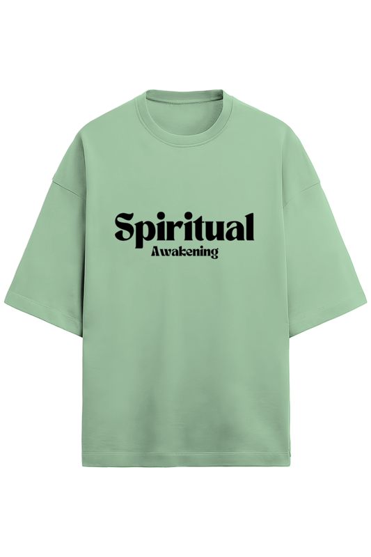 Unisex Oversized Cotton Terry Gen Z T shirts - Spiritual Awakening